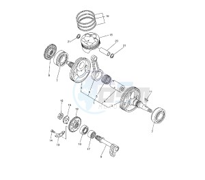 WR F 250 drawing CRANKSHAFT AND PISTON