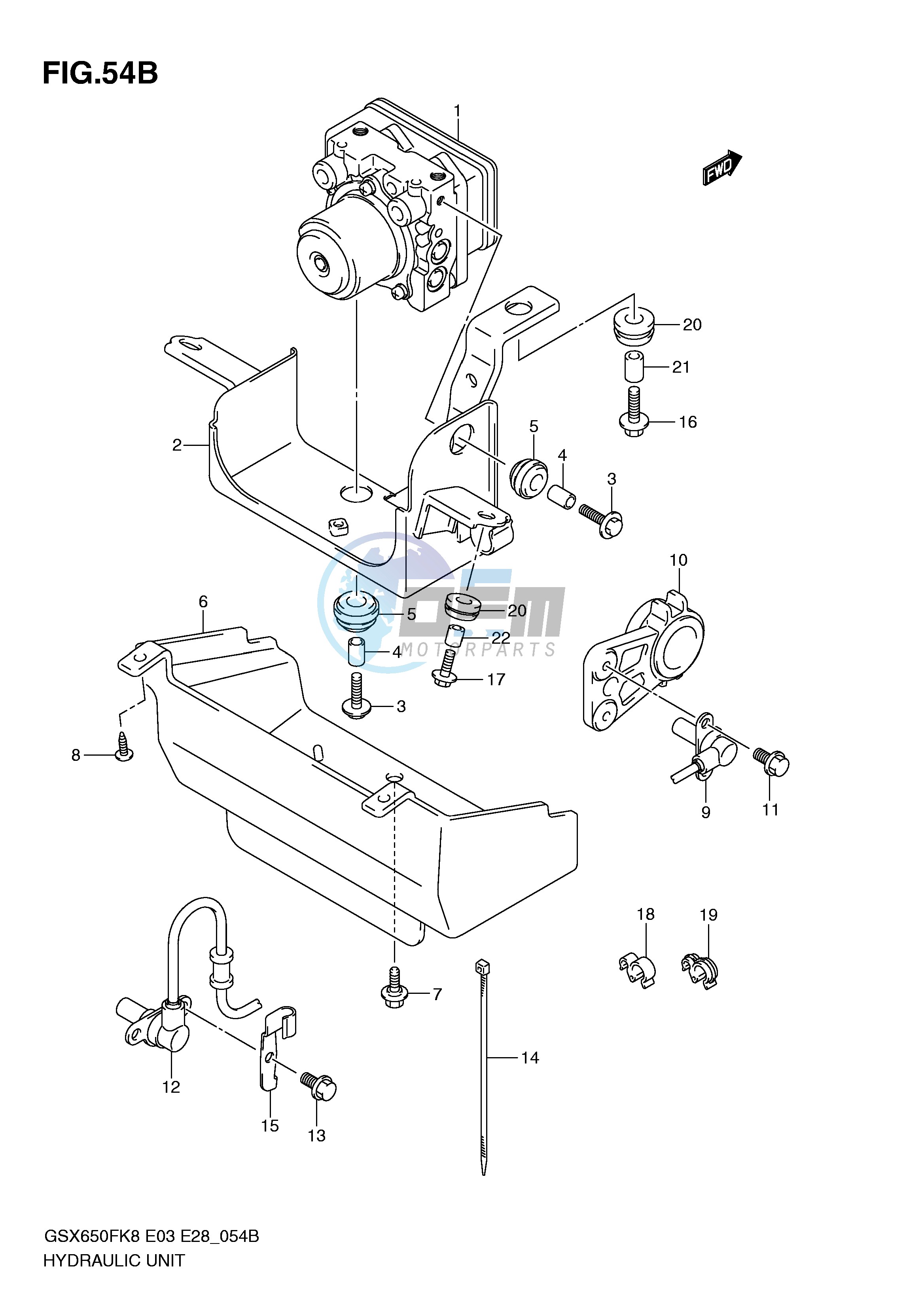 HYDRAULIC UNIT (GSX650FAK9 FAL0)