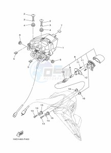 MT-03 MTN320-A (BEV8) drawing TAILLIGHT