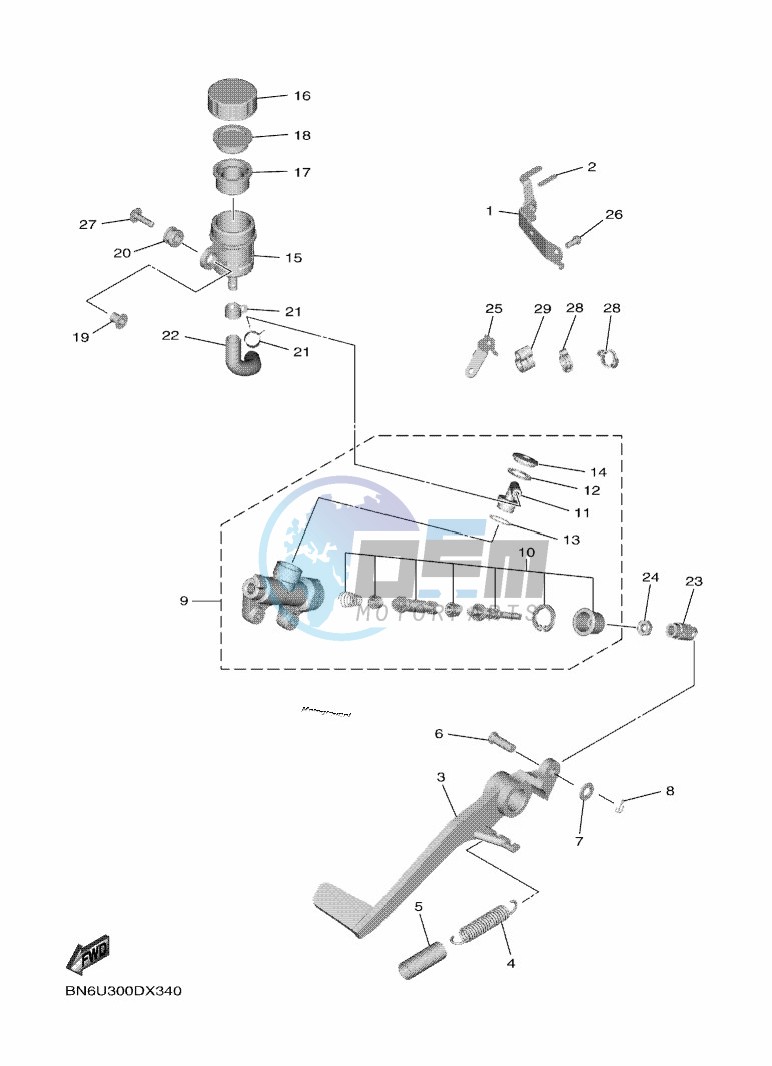 REAR MASTER CYLINDER