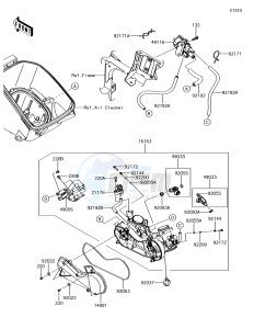 BRUTE FORCE 750 4x4i EPS KVF750GJF EU drawing Throttle