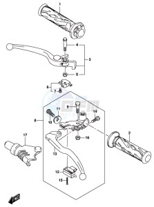 DL250 drawing HANDLE LEVER