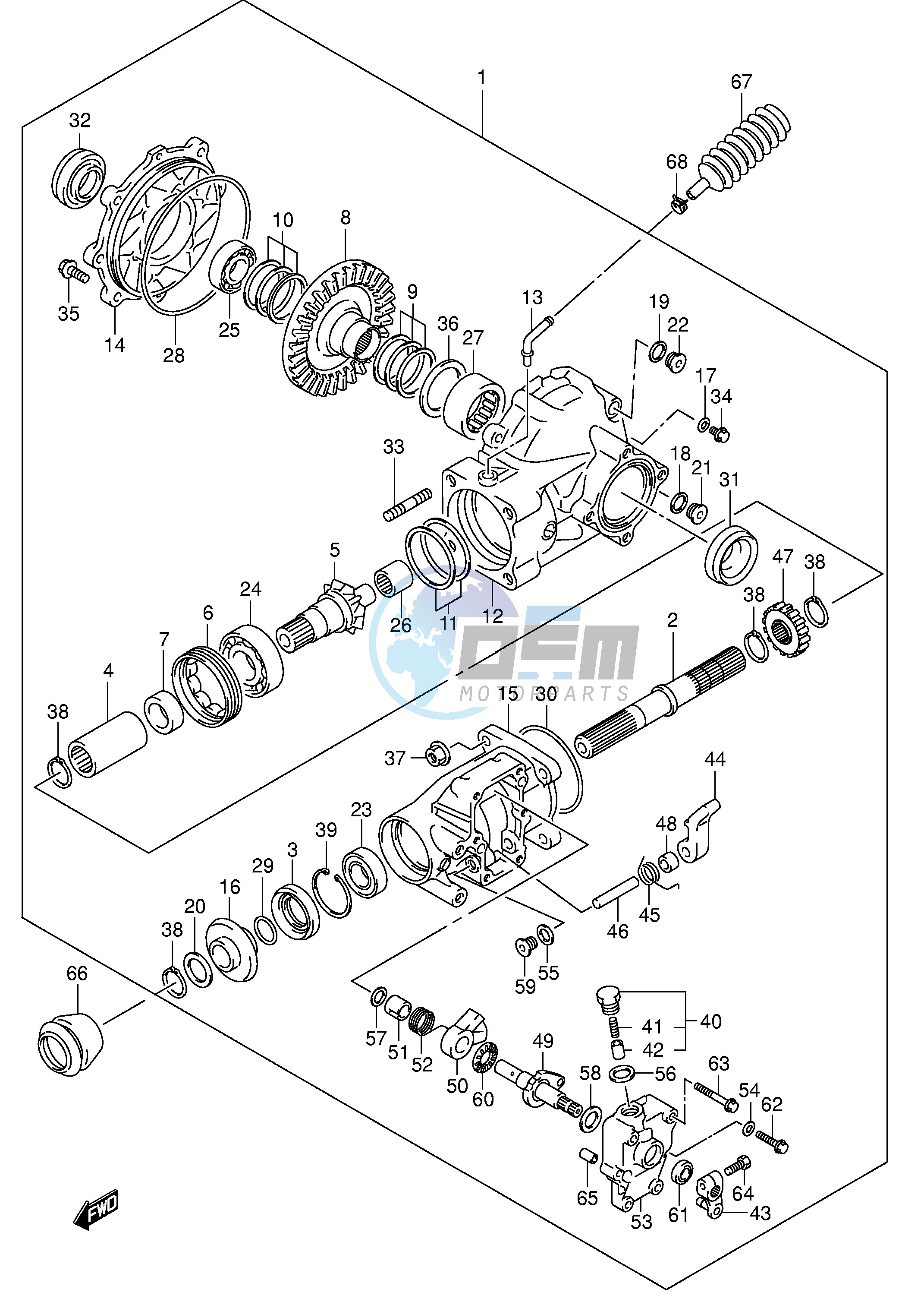 FINAL BEVEL GEAR (REAR)(~'04 8)