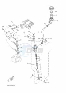 MT125 MTN125-A (BSU1) drawing REAR MASTER CYLINDER