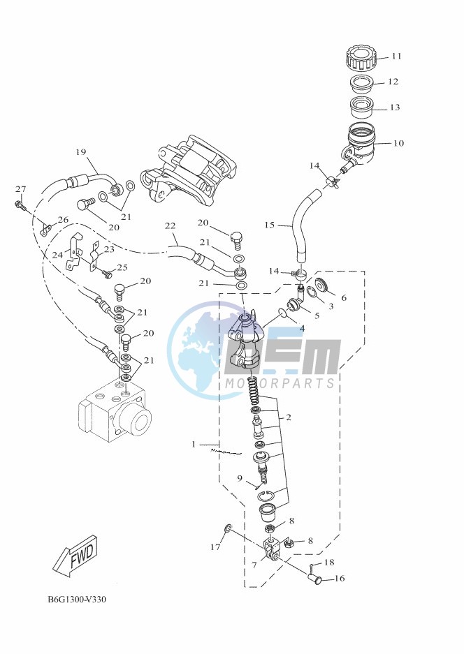 REAR MASTER CYLINDER