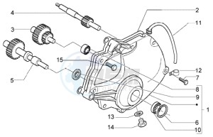 X9 500 Evolution (abs) drawing Reduction unit cover