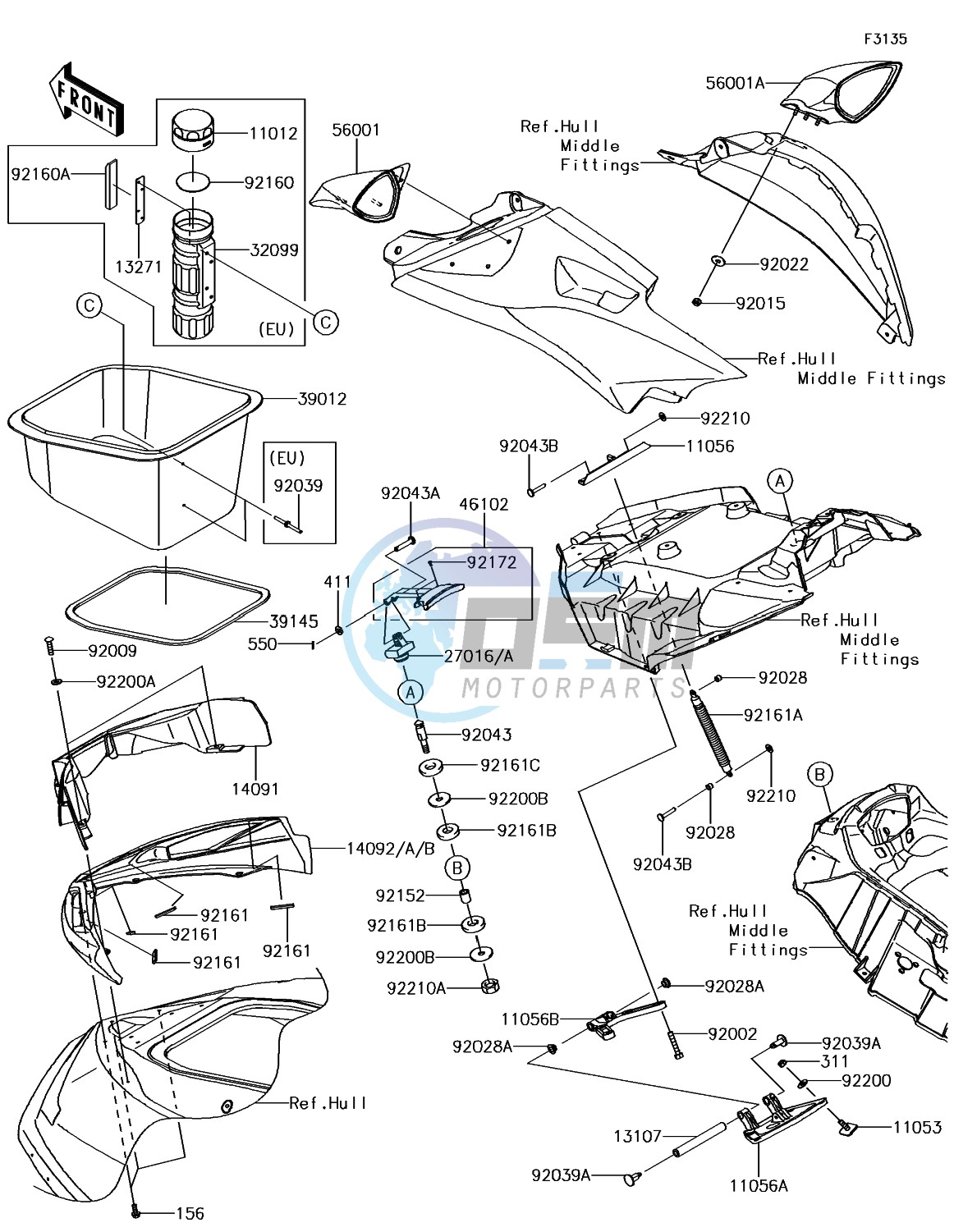 Hull Front Fittings