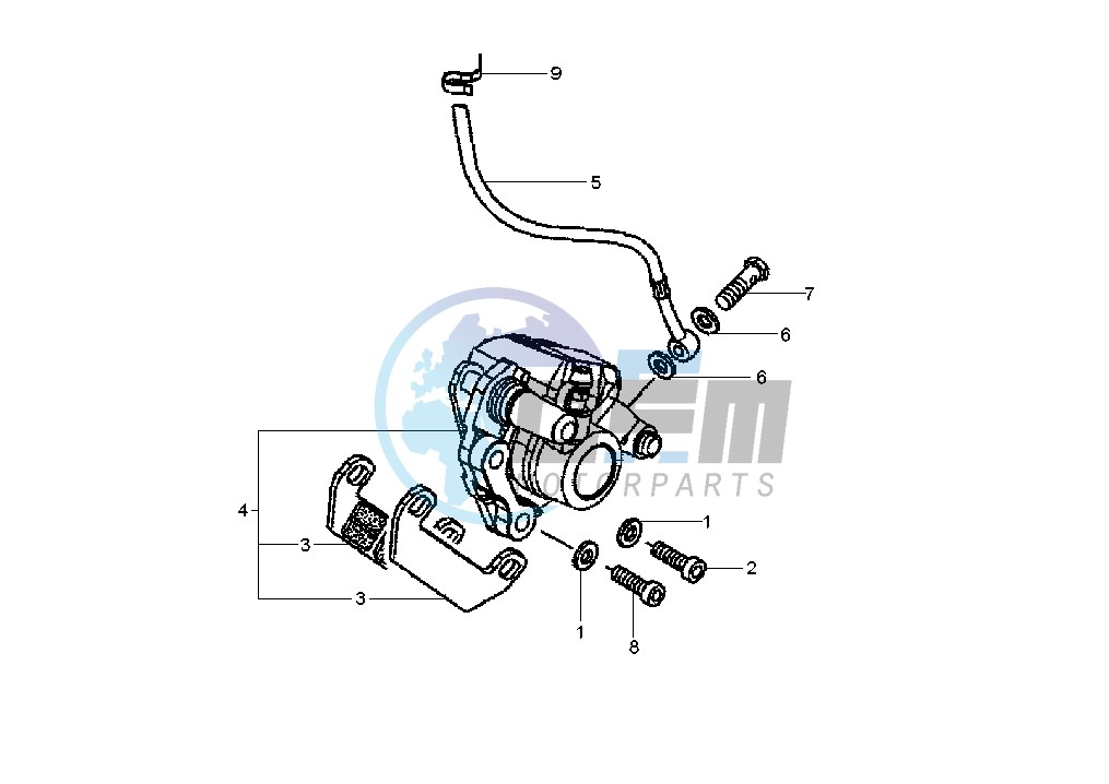 Front brake caliper