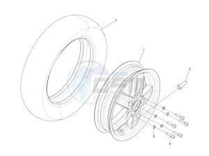 LX 125 4T 2V ie E3 Taiwan drawing Front wheel