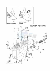 FL225FET drawing PROPELLER-HOUSING-AND-TRANSMISSION-4