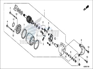 CRF125FBH Europe Direct - (ED) drawing STARTER MOTOR