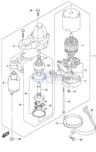 DF 20A drawing Starting Motor