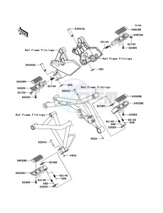 VERSYS_1000 KLZ1000AEF FR GB XX (EU ME A(FRICA) drawing Footrests