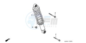 CBR125RW9 France - (F / CMF WH) drawing REAR CUSHION