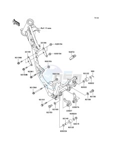 KX85 / KX85 II KX85A9F EU drawing Engine Mount