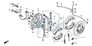 TRX450ES drawing FRONT BRAKE PANEL