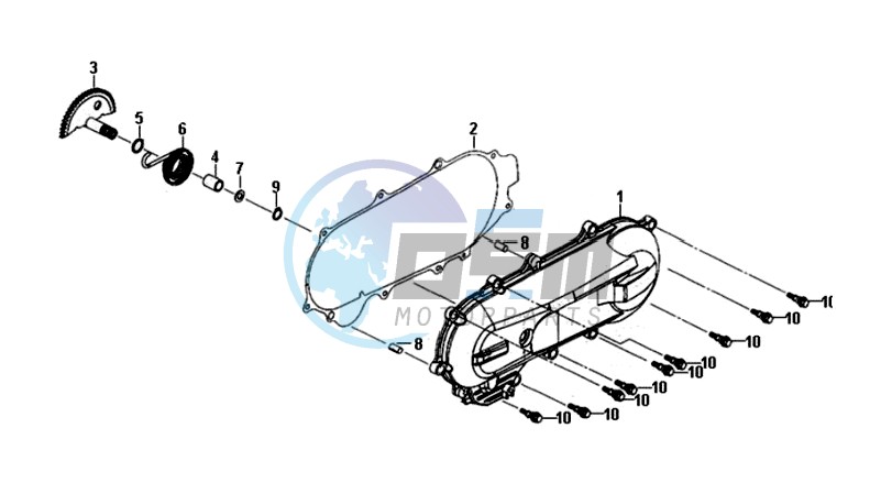 CRANKCASE COVER LEFT