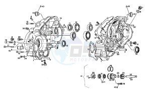 Pegaso 125 GQ drawing Crankcase