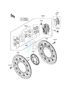 NINJA H2 / NINJA H2 CARBON ZX1000XHFA XX (EU ME A(FRICA) drawing Front Brake