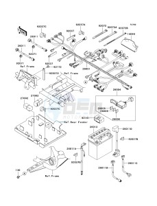 KVF700 D [PRAIRIE 700 4X4 TEAM GREEN SPECIAL EDITION] (D1) D1 drawing CHASSIS ELECTRICAL EQUIPMENT