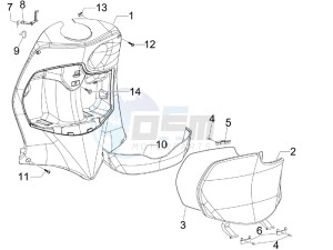 Fly 50 2t drawing Front glove-box - Knee-guard panel