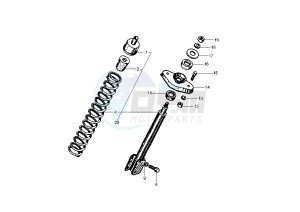 PX 125-150-200 drawing Front shock absorber