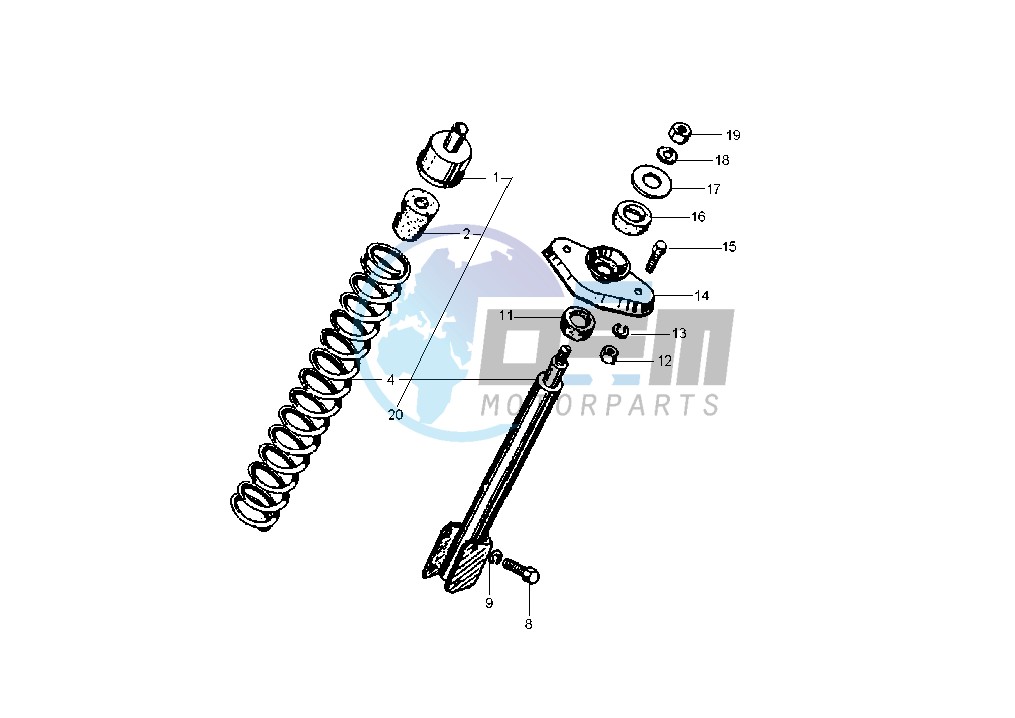 Front shock absorber