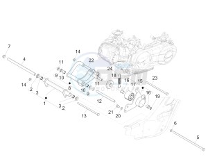 SUPER GTS 125 4T IE ABS-NOABS E3 (EMEA) drawing Swinging arm