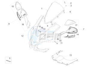 RSV4 1000 RACING FACTORY E4 ABS (NAFTA) drawing Front fairing