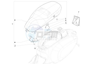 Primavera 50 2T (EMEA, APAC) drawing Saddle/seats