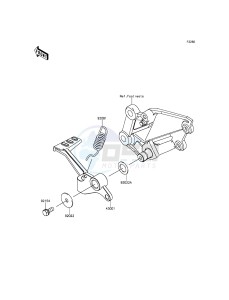 NINJA_300_ABS EX300BFFA XX (EU ME A(FRICA) drawing Brake Pedal