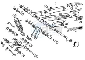 GPR REPLICA RACING - 50 cc drawing REAR ARM