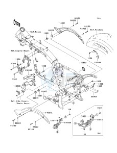 VN 2000 H [VULCAN 2000 CLASSIC] (8F-9F) H8F drawing FRAME FITTINGS