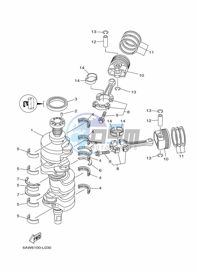 CRANKSHAFT--PISTON