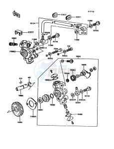 KE 100 B [KE100] (B11-B15) [KE100] drawing OIL PUMP