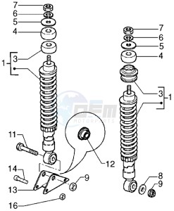 DNA 180 drawing Rear Shock absorber