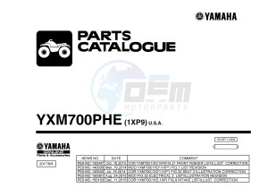 YXM700E YXM700PHE MP 700 EPS (1XP9) drawing .1-Front-Page