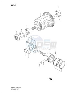 AN650 drawing CRANKSHAFT