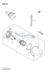 LT-Z50 (P19) drawing STARTING MOTOR (MODEL K6 K7 K8)