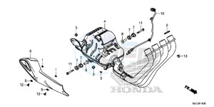 CBR650FE CBR650FE 2ED - (2ED) drawing EXHAUST MUFFLER