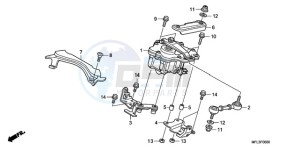 CBR1000RRA Europe Direct - (ED) drawing STEERING DAMPER