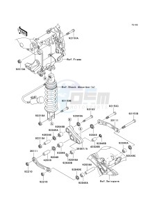 ZG 1400 B [CONCOURS 14] (8F-9F) B8F drawing REAR SUSPENSION