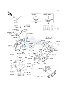 KL 650 E [KLR650] (E8F-E9F) E8F drawing COWLING