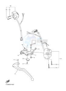 FZ1-S FZ1 FAZER 1000 (1CAK 1CAL) drawing HANDLE SWITCH & LEVER