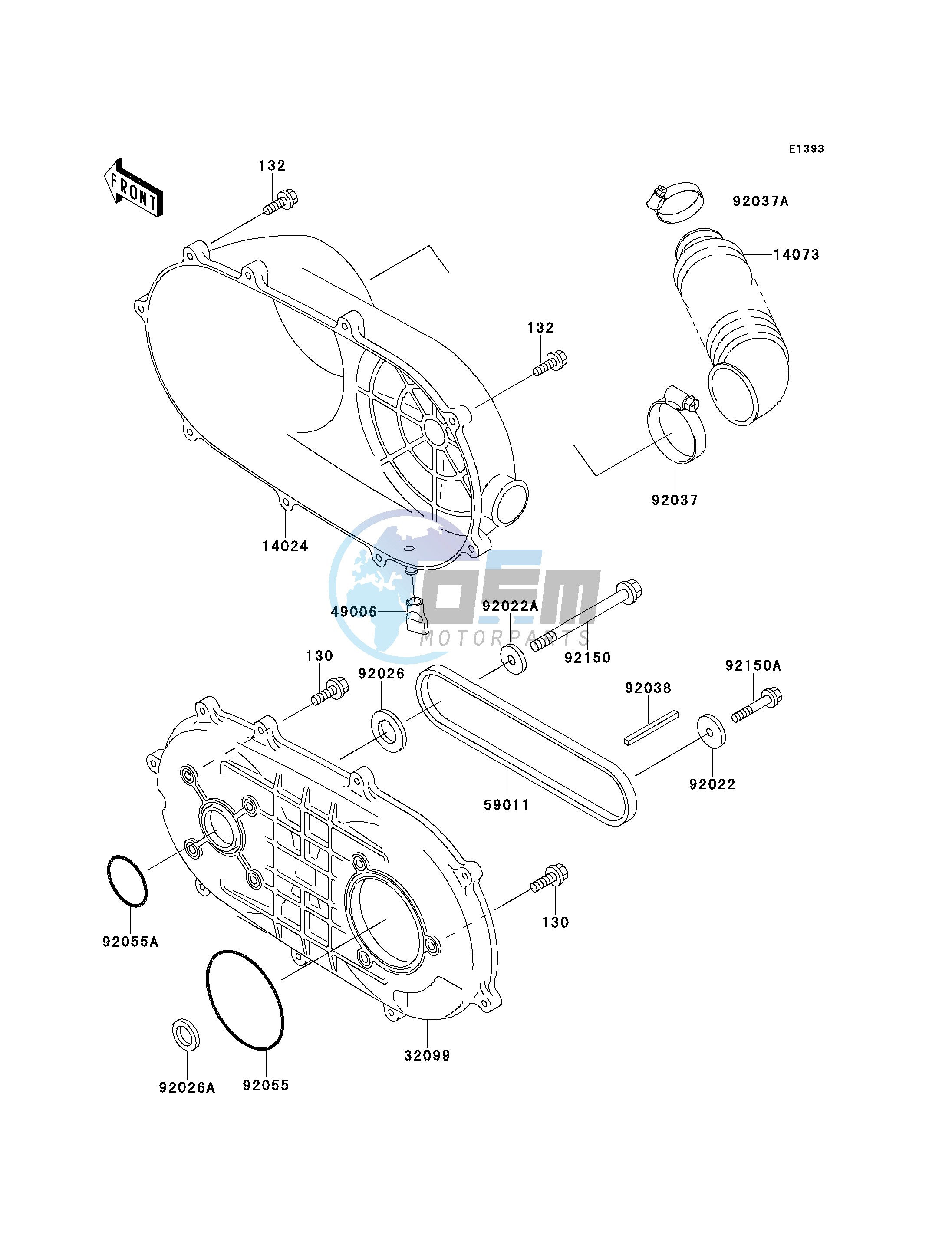 CONVERTER COVER_DRIVE BELT