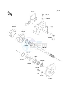 JT 1100 C [1100 STX D.I.] (C1) [1100 STX D.I.] drawing DRIVE SHAFT