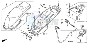 SH150D9 Europe Direct - (ED / KMH) drawing SEAT/LUGGAGE BOX