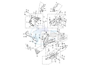 YZF R1 1000 drawing COWLING 2 MY00