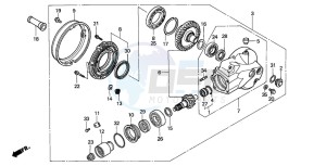 VTX1800C1 drawing FINAL DRIVEN GEAR