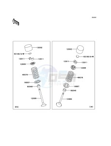 Z1000_ABS ZR1000C9F FR GB XX (EU ME A(FRICA) drawing Valve(s)